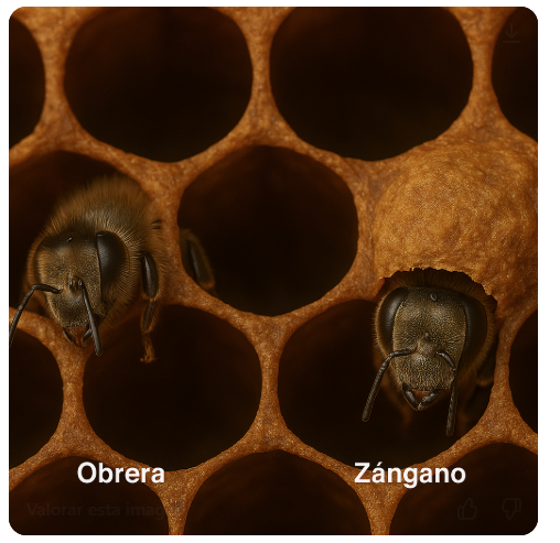 Fase 5: Nacimiento de abejas obreras y zánganos